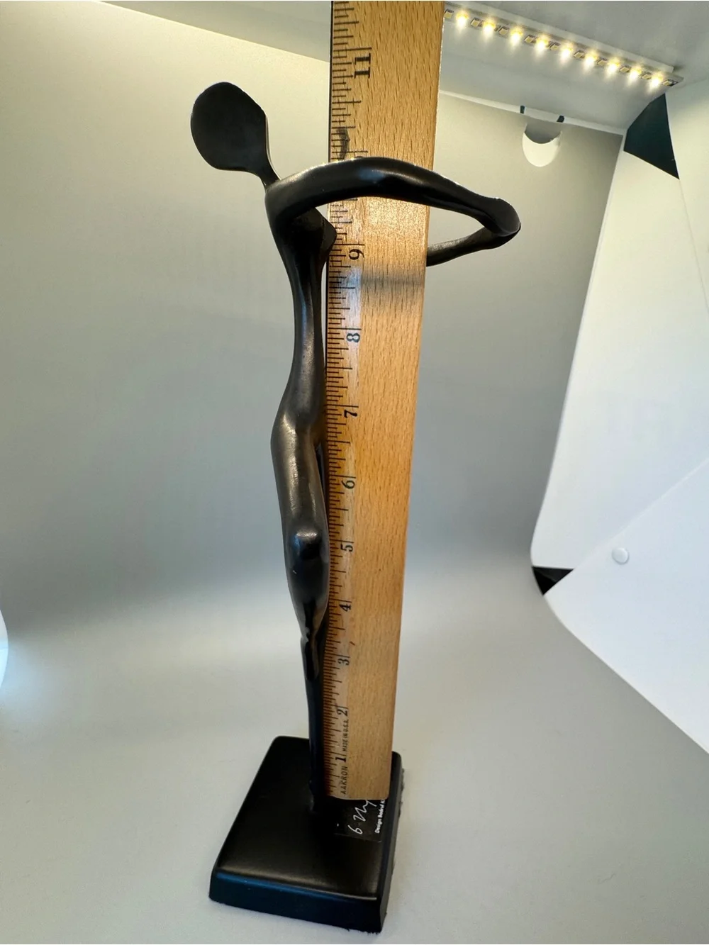Minimalist Black Abstract Dancer Sculpture by Unknown Brand